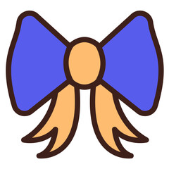 Flashsale Bowknot Icon in Color Style