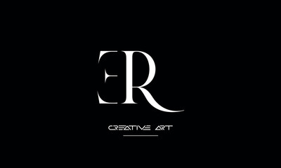 ER, RE, E, R abstract letters logo monogram