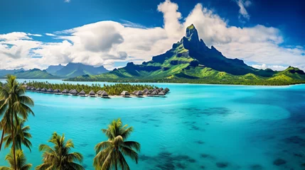 Crédence de cuisine en verre imprimé Bora Bora, Polynésie française Bora bora in french polynesia