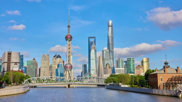 Shanghai Waibaidu Bridge Time Lapse.