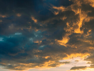Naklejka na ściany i meble colorful sunset clouds