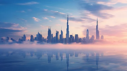 Deurstickers Downtown Dubai skyline © Jafger