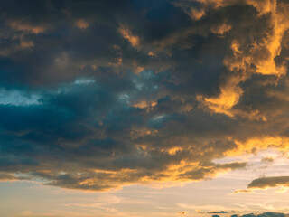 Naklejka na ściany i meble colorful sunset clouds 