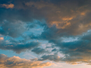 Naklejka na ściany i meble colorful sunset clouds