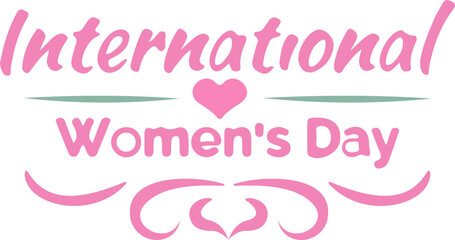 Fototapeta premium International Woman's Day Typography