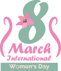 International Woman's Day Typography