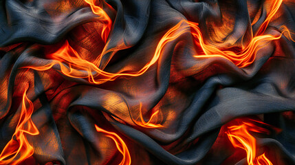 Flames Dance in the Night, A Vivid Display of Warmth and Danger, Capturing the Primal Beauty of Fire