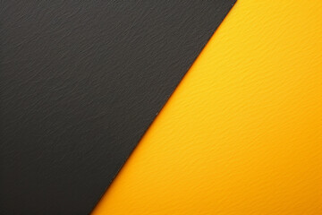 A sleek and modern abstract background with a bold contrast of matte black and vibrant yellow...