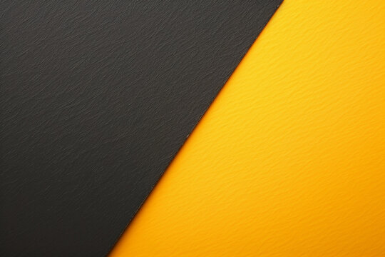 A sleek and modern abstract background with a bold contrast of matte black and vibrant yellow textures.