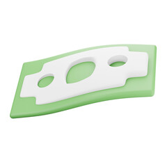 Flying Paper Money 3d Icon