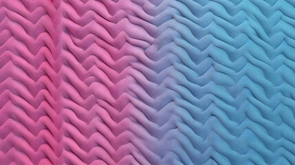 Wave texture silk abstract fabric. Pink, blue textile background