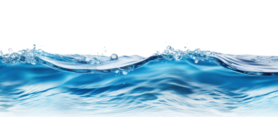 Sea water surface cut out