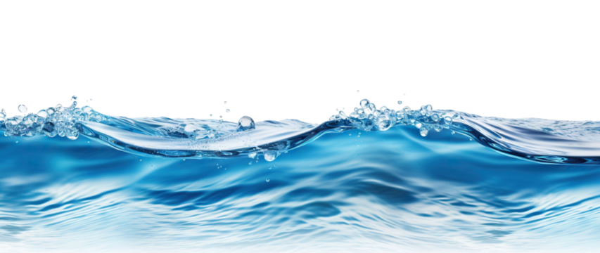 Sea water surface cut out