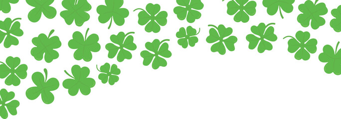 Saint Patrick's Clover Corner Border