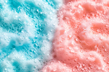 Soft Pastel Delights, A Textured Wonderland of Sweet Foam and Bubbles in Dreamy Candy Colors