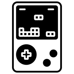 Game glyph and line vector illustration