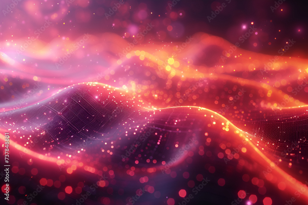 Poster abstract digital background for technological processes, networking future