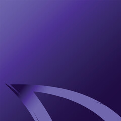 sports banner template in bright green with dark purple gradient, social media use