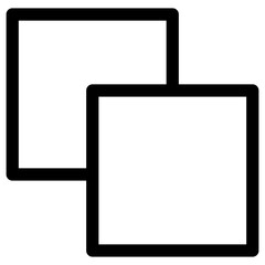 copy line icon vector design template and illustration with editable stroke