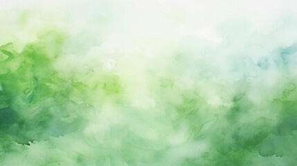 Fototapeta na wymiar Abstract blurred light watercolor fresh green.