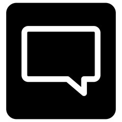 Fototapeta premium Chat vector icon. Talk bubble speech icon. Blank empty bubbles vector design elements