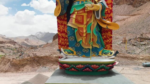 Statue of Guru Padmasambhava located in Ladakh, INDIA