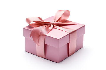 Fototapeta premium Isolated Present gift box on white background.