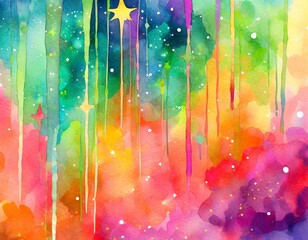 colorful drop down color abstract background with watercolor texture, Oil paint. ink paper