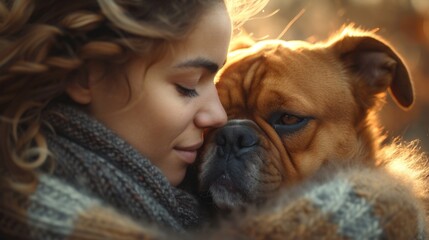 Pet Companionship: Heartfelt moments between people and their pets, emphasizing the bond between humans and animals