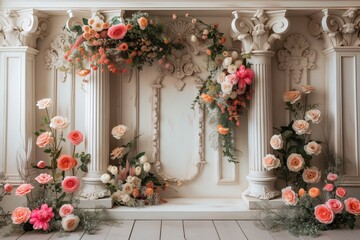 Ornate floral interior decor