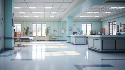 Hospital ward reception - obrazy, fototapety, plakaty