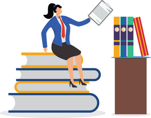 Collar Worker, Paperwork, Archives, File Folder, Paperwork, Filing Documents, Businesswoman