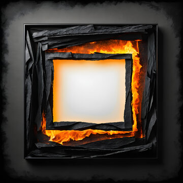 burning frame