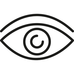 Business Management  Vision Icon in Line Style