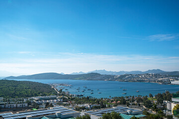 The scenic views of Bodrum city walls which was 7 km. long ancient city wall of Halikarnassos. The city walls are the most important remains of the city of Halicarnassus in Bodrum. 