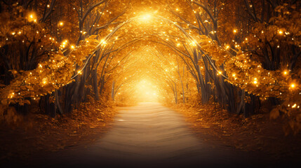 Luminous arch tunnel