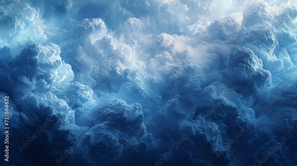 Poster texture of roiling unstable storm clouds with a blend of dark and light shades.