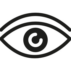 Business Management  Vision Icon in Glyph Style