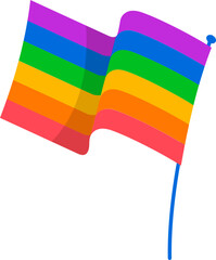 rainbow flag illustration