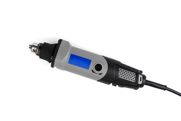 Professional engraving machine isolated on white background.