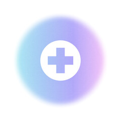 medical y2k icon with doctor's hospital cross