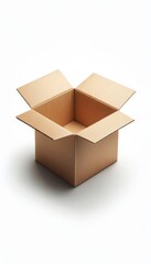 Empty Versatile Cardboard Box for Storage and Moving