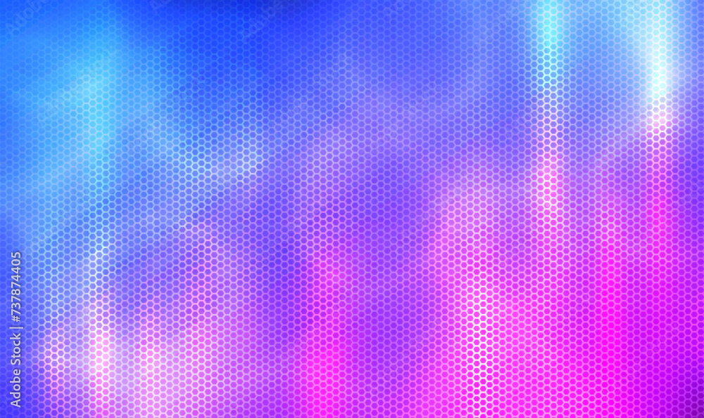 Poster abstract futuristic technology hexagonal background with bright blue and pink color. hexagonal netwo