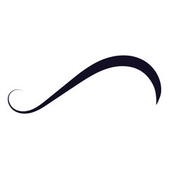 Swishes vector icon. Swashes illustration sign. Swoops symbol. Aroma logo.