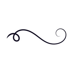 Swishes vector icon. Swashes illustration sign. Swoops symbol. Aroma logo.