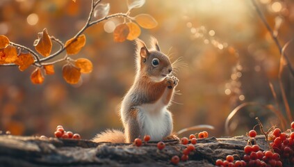 Squirrel in the forest