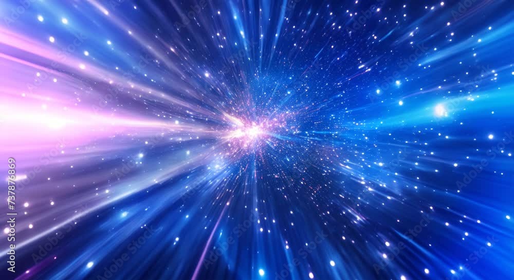 Canvas Prints starburst in space. the concept of cosmic speed and infinity.