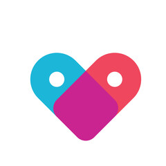 Love Sale price tag Logo. Simple clean and modern logo design