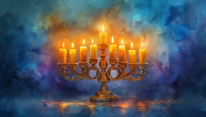 Candlelit Chagim A Monthly Celebration of Jewish Traditions Generative AI