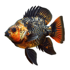 Oscar fish , isolated on transparency background PNG
